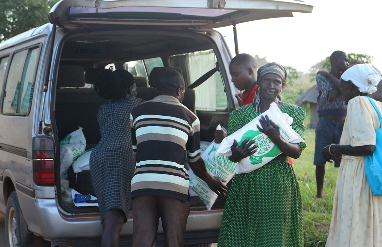 guardians receiving flour